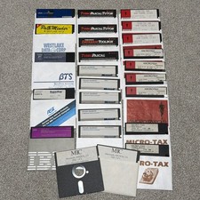 LOT of 25 VTG Floppy Disk IBM Windows DOS Turbo Pascal Vintage Software UNTESTED picture