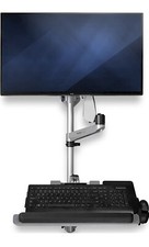 StarTech Single Monitor Adjustable Wall Mount Computer Workstation WALLSTSI1 (G) picture