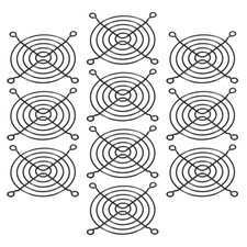 80mm Fan Finger Grill, 10 Pack Metal Grill Protector for 80mm, Black picture