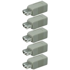 5 Pcs USB Type A Female to B Female Printer Scanner Adapter Converter Connector picture