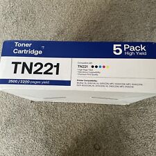 5Pk TN221 BK Color Toner Set For Brother HL-3140CW MFC-9130CW MFC-9330CDW picture