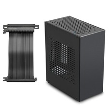 Aluminum Mini ITX Case with PCIe 3.0 Riser, Mini PC Case, SFF Small Form Fact... picture