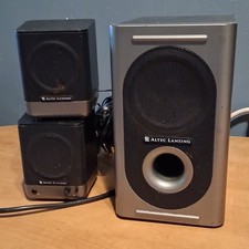 Altec Lansing Wired Amplified Speaker System 221 For Computer Desktop 3 Pieces picture