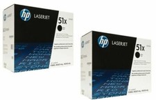 2 NEW Genuine HP 51X Laser Toner Cartridges Black Style Box OPEN BX SEALED BAG picture