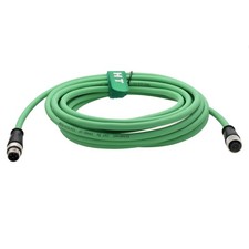 3M Ethernet Encoder Sensor Camera M12 4 Pin D Coded Male Female Cable Green picture