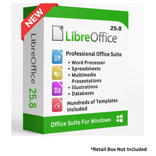 Libre Office 25.8 Software Suite for Windows-Word-Home-Student-Business picture