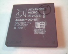 Rare Rare CPU computer chip - Am486 DX-40 A80486DX-40 404B222 Advanced Micro Dev picture