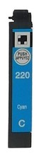 Epson 220 T220220 Cyan Ink Cartridge - WorkForce WF-2630 2650 XP-320 420 picture