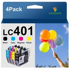 4PK LC401 LC-401 Ink Cartridges For Brother MFC-J1010DW MFC-J1012DW MFC-J1170DW picture