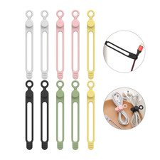 Silicone Cable Ties,Cord Organizer,Cable Straps,Reusable Cord Ties,Travel Cable  picture