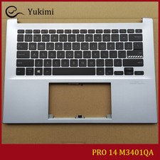 FOR ASUS PRO 14 M3401QA M3401 Silver C Shell Upper Palmrest Backlit Keyboard picture