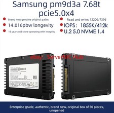 Samsung PM9D3a 7.68TB SSD U.2 PCIe 5.0 MZ-WL67T6B MZWL67T6HBLC-00B07 2.5-inch picture