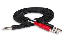 Hosa STP-204 Insert Cable 1/4 Inches TRS to Dual 1/4 Inches TS - 12 Feet  picture