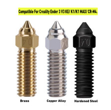 High Flow Nozzle Brass/Copper Alloy/Hardened Steel For Creality K1/K1 MAX 0.4mm picture