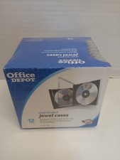 Office Depot Standard CD Jewel Cases 12 Pack Sealed picture