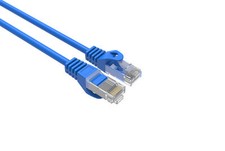 CAT6 Slim Ethernet Patch Cable Blue 5FT 50 PACK picture