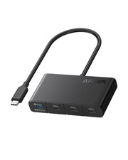 Anker USB-C Hub, 4-in-1 Adapter, Splitter for 4K Display Black picture