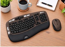 Logitech MK550 K350 Otter Brown Wireless Keyboard M510 Mouse Combo Limited USB picture