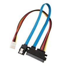 ITX HDD 4Pin Female & SATA 3.0 Male to SATA 22Pin(7+15Pin) Data Power Cable  picture