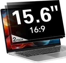 2 Pack Laptop Privacy Screen 15.6 Inch (1920x1080) Display, Anti Blue Light Glar picture