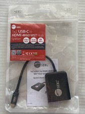 SIIG 1x2 USB-C to HDMI 4K60 MST Hub Splitter CEDP0T11S1 picture