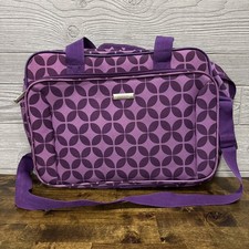Purple Laptop Messenger Bag Embark 16x12 Geometric Shoulder Tote Travel Case picture