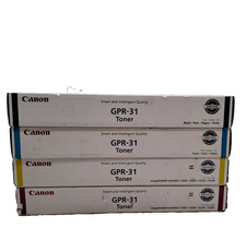 Lot of 4 Canon GPR-31 Toner cartridge Yellow Magenta Cyan black picture