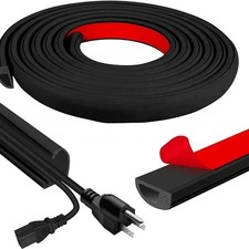 Flexible Self-Adhesive Wall Cable Hider 5 meter Cord Management Wire Cover picture
