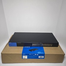 Linksys LGS124P 24-Port Gigabit PoE+ Switch Unmanaged Network Switch Black picture