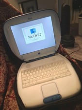 Vintage Apple iBook G3 Clamshell Indigo Blue Laptop M6411  picture