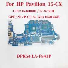 DPK54 LA-F841P For HP Pavilion 15-CX Motherboard CPU:I5-8300H GPU:GTX1050 4GB picture