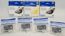 Lot of 7 Genuine Epson Ink Cartridges T0481 T0482 T0484 T0485 - Sealed (Read) picture