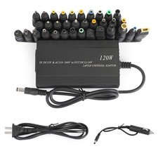 120W Car Home 34 Tips Power Supply Adapter Charger for Laptop Notebook US Plug. picture