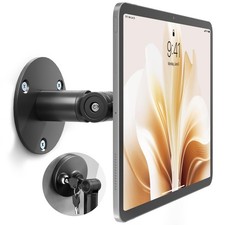Universal Anti-Theft Tablet Wall Mount Kiosk 7-15in iPad Samsung Black monTEK picture