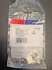 LEVITON CAT 5E 5G108-RW5 GIGAMAX CONNECTOR 10/PKG picture
