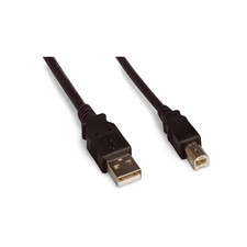 6ft USB 2.0 Computer Cable Type A Male to Type B Male - Black picture