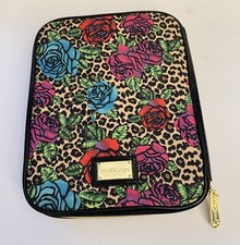 Betsey Johnson Rainbow Rose and Leopard Print Tablet Case picture