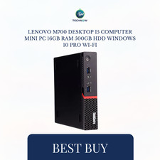 Lenovo M700 Desktop i5 Computer Mini Pc 16GB RAM 500GB HDD Windows 10 pro Wi-Fi picture