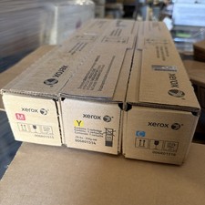3Xerox WorkCentre 7830 / 7556 / 7855 / C8055 Toner Set CMY, Free 1 Toner Waste picture