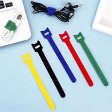 1000 Pcs Hook and Loop Cable Ties Bulk Wholesale Reusable Cord Management Lot picture