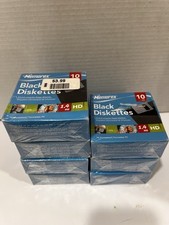 Memorex 3.5” Floppy Disks 1.44MB HD Black 70 Disks 7 Sealed 10-Packs NOS picture