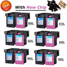 Black/Color Ink Lot Combo Pack fits for HP 60XL 61XL 62XL 63XL 64XL 65XL 67XL picture