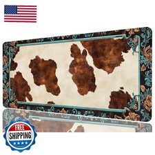 FZADLZZ Western Highland Cow Desk Mat Gaming Desk Pad Large Mouse Keyboard Pad picture