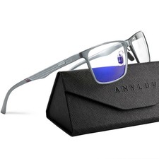 Blue Light Glasses Men/Women, Al-Mg Metal Computer Blue Light Blocking Glasse... picture