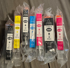 New Lot Of 7 Canon Compatible Black + Color Printer Ink Cartridges 280XXL 281XXL picture