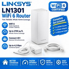 Linksys HomeWRK MX4300 Tri-band Wi-Fi 6 4.2Gbps LN1301 Router - White picture