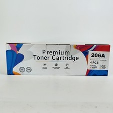HALLOLUX 206A 206X Toner Cartridge 4-Pack w/ Chip for HP M255 M283 M282 picture