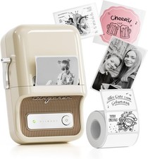 B21 Label Maker, 2 Inch Bluetooth Sticker Printer with Tape, White picture