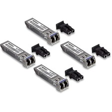 TRENDnet SFP Single-Mode LC Module 4-Pack, TEG-MGBS10/4, For Single Mode Fibe... picture