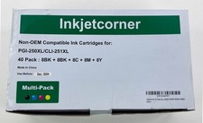 Non-Oem Compatible Ink Cartridges For PGI-250XL-25XL 30 New Sealed 4 OPEN BOX picture
